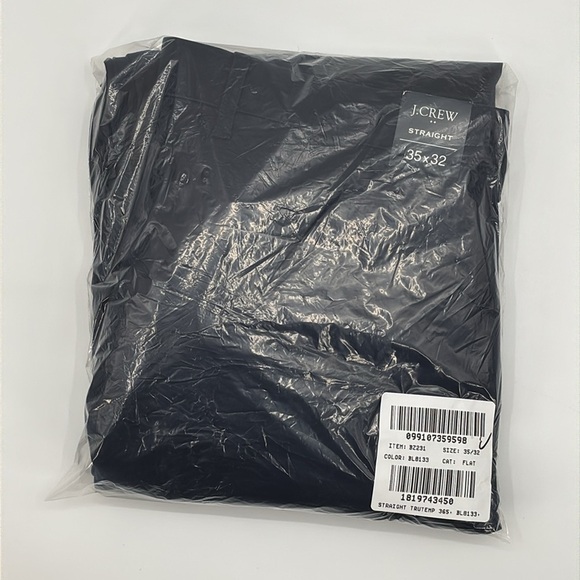 J Crew Factory Straight-fit TruTemp365® navy chino pant size 35x32 NWT BZ231 - Picture 15 of 16